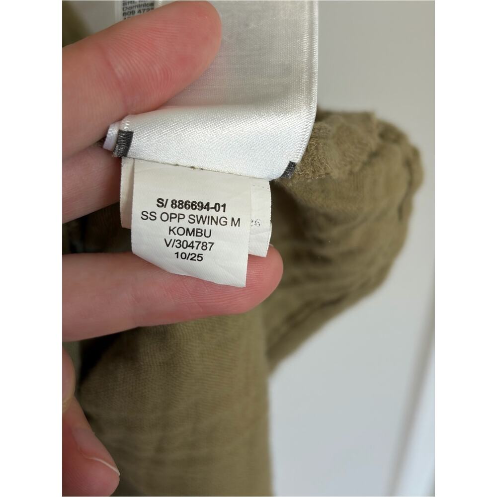 Old Navy Crinkle Gauze Flutter-Sleeve Mini Swing Dress in Kombu Green - Size XXL - Picture 8 of 8